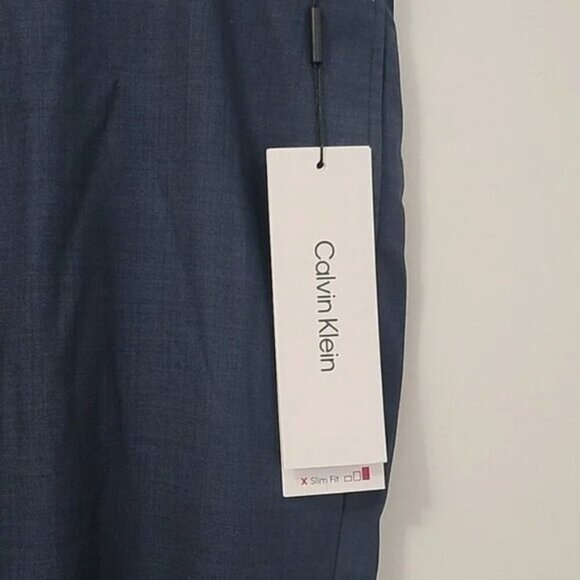 Calvin Klein Dress Suit Pants Blue 36W x 30L 36Wx30L b164 - Picture 15 of 16